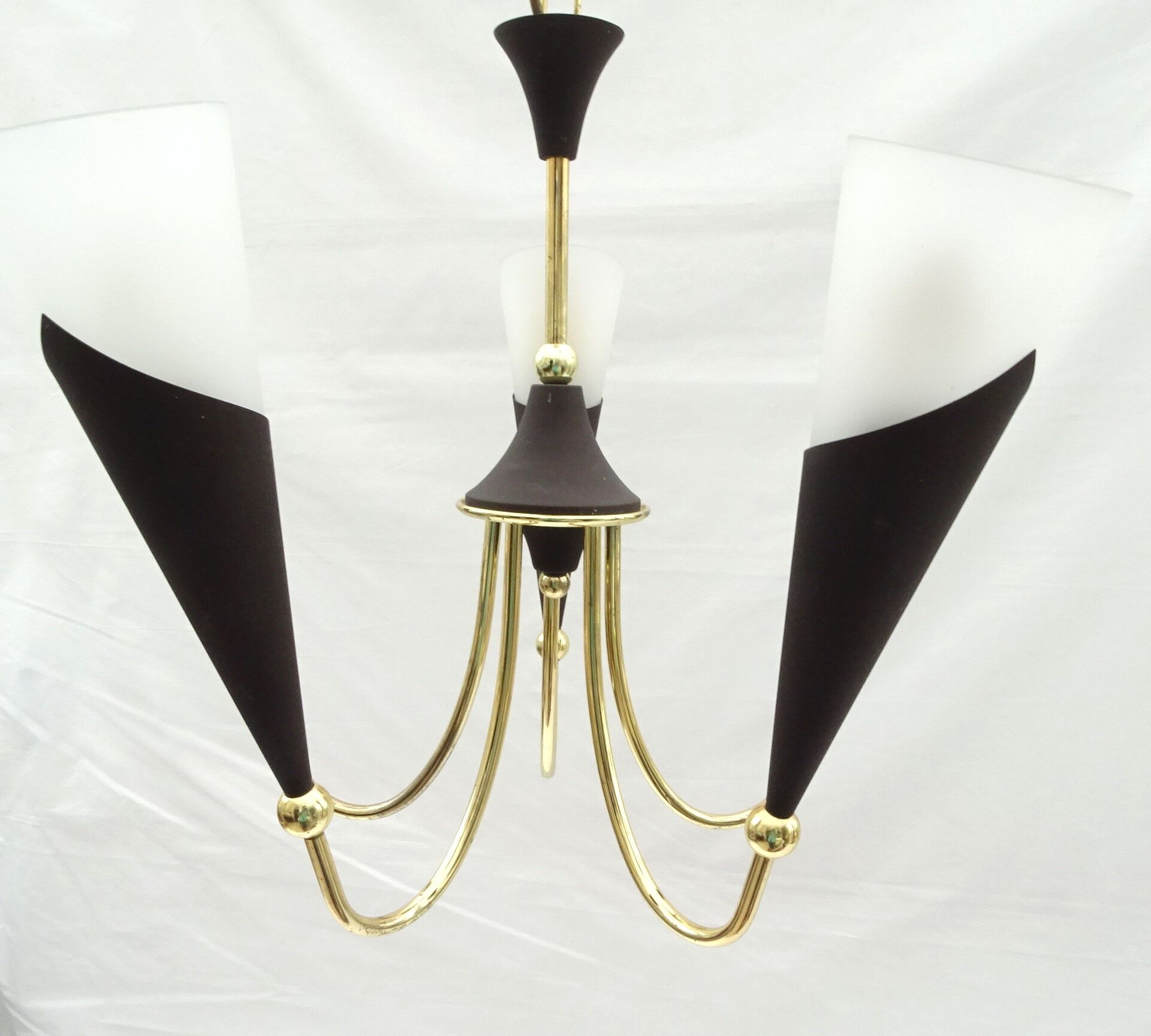 5-branched chandelier cone shaped abat jour