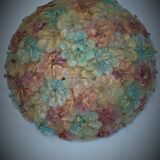 Glass ceiling in glass flowers. Murano 60/70 Barovier & Toso