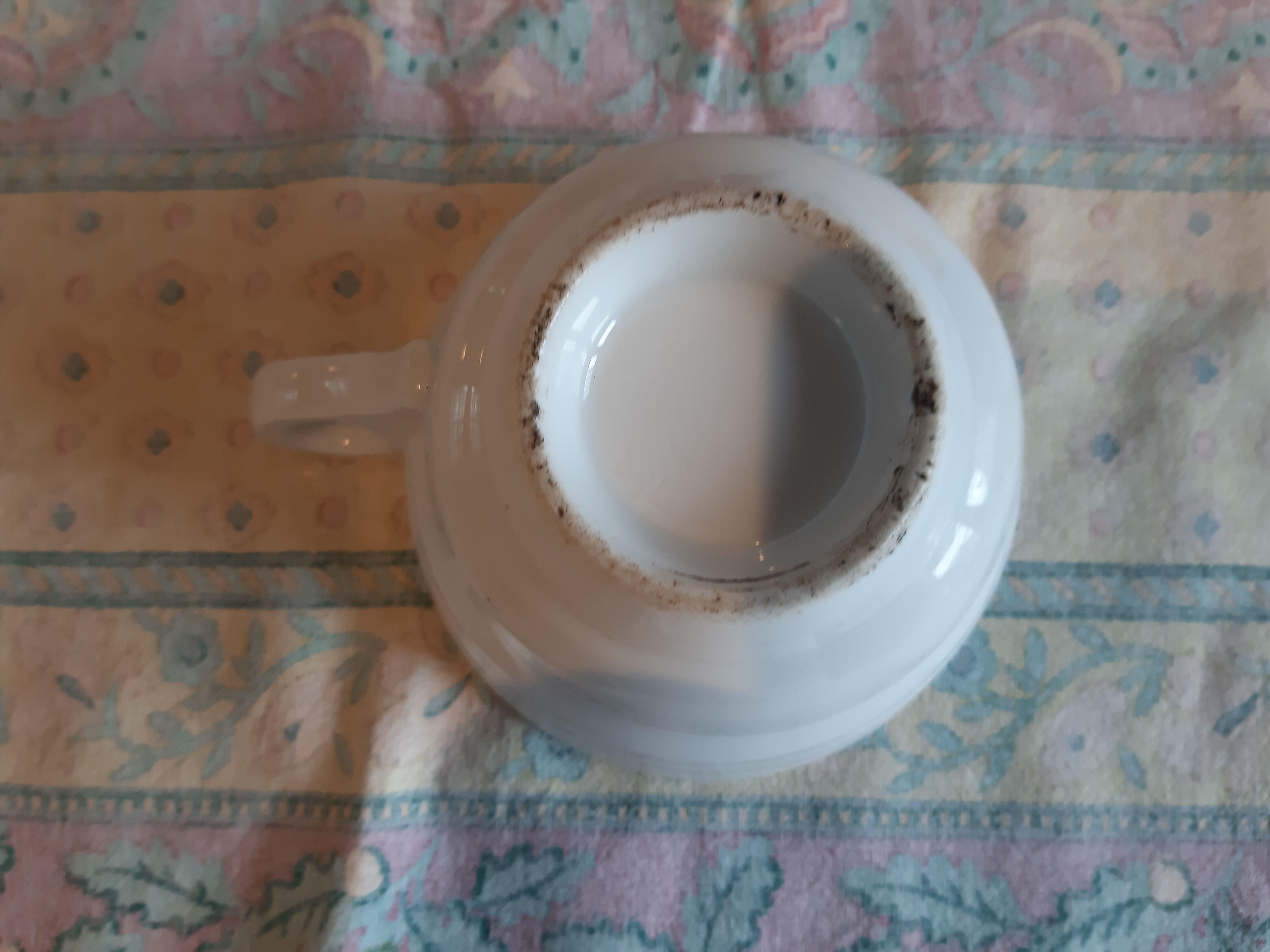 Brulot cup with porcelain chocolate 19th