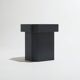 Funki raw steel stool