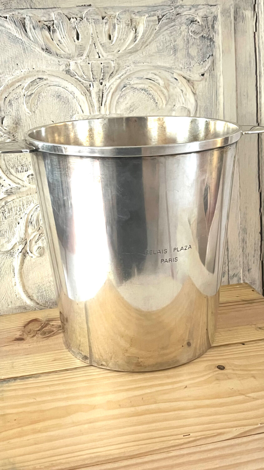 Rare Christofle Silver-Plated Champagne Bucket – Relais Plaza Paris