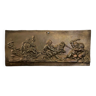 Bronze plaque decorated with loves in the Antique Napoleon III bas-relief