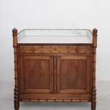 Late 19th century faux bamboo chest of drawers in pichepin