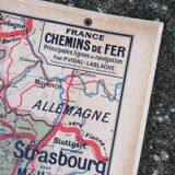 Old map France Chemins de fer Lablache.