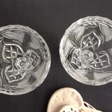 Set of 2 crystal candlesticks