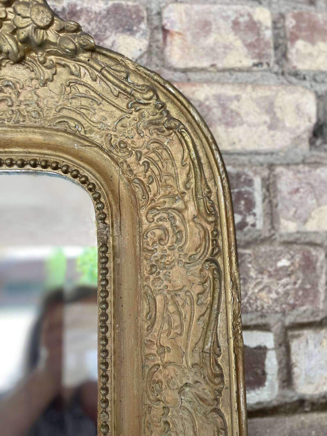 Antique Louis XV style mirror from the Napoleon III period