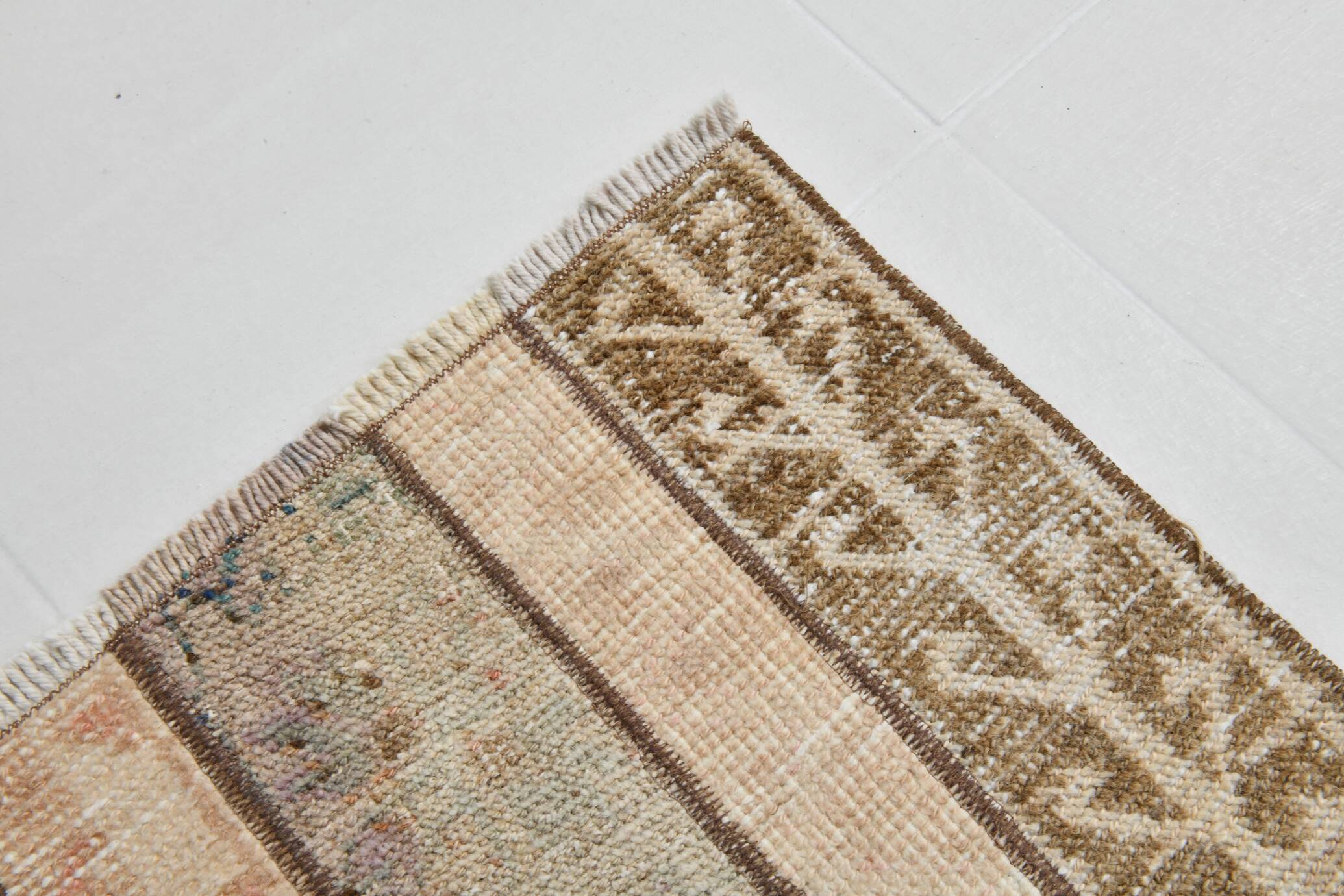 Mid Century Modern Vintage Runner Rug, 71x290Cm