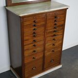 Antique dental practice in mahogany and marble Amsterdam around 1920