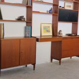 Grand bureau style scandinave en teck
