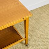 Scandinavian folding teak games table