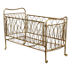 Vintage children's bed from the 1950s in brass, Italy.