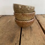 Salad bowl, 6 ramekins signed F. Baudat