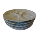 Batch of 6 oyster plates