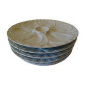 Batch of 6 oyster plates