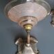 Pair of vintage Art Deco wall sconces from the 1930s.