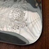Vintage German floral metal plate by WMF