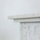 Pair of Art Deco style columns, in white marble, 20th century