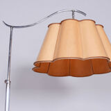 20th Century Czech Bauhaus Chrome Floor Lamp with Parchment Shade, 1920s