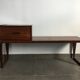 Scandinavian rosewood mirror and bench by Aksel Kjersgaard 60s
