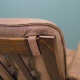 Leather armchair, Danish design, 1960s, manufactured by Genega Møbler