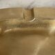 Vintage square brass ashtray