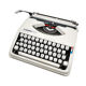 Hermes Baby New Revised White Typewriter