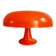 Lampe Nesso, fibre de verre orange, Giancarlo Mattioli, Artemide,1960