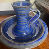 Signed ceramic candlesticks