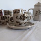 Vintage Sarreguemines Coffee Service Jocelyne model