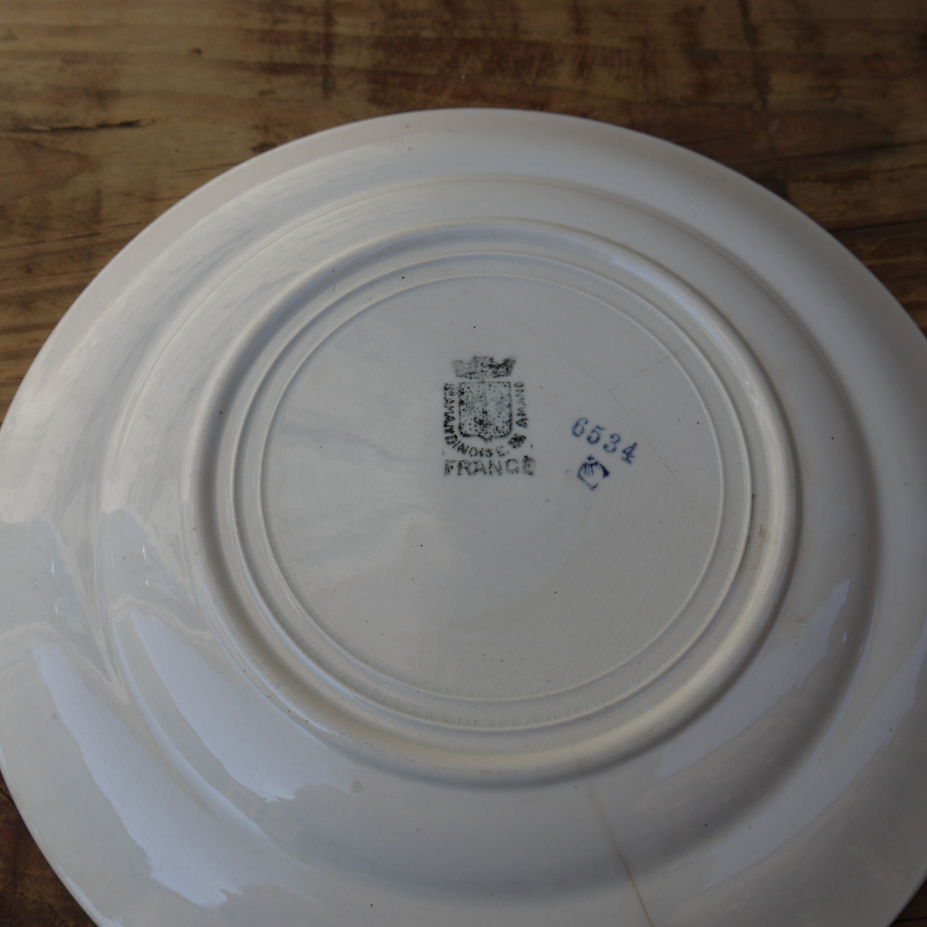 Two St Amand dessert plates