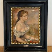 Tableau martelé Renoir « Jeune fille aux fleurs »