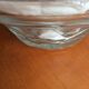 Saladier en verre des années 50-60 liseré or