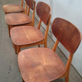 Set of 4 sb13 lounge chairs & table by cees braakman for pastoe, 1950 s,.