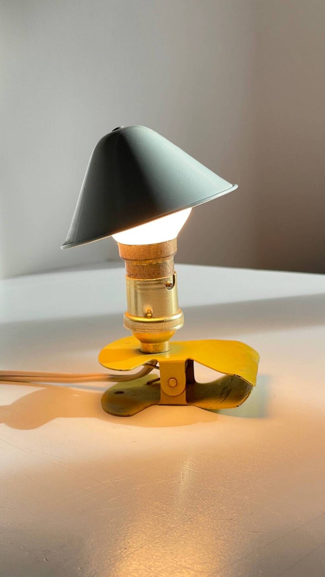 Vintage mushroom spotlight lamp