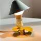 Vintage mushroom spotlight lamp