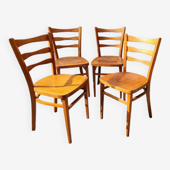 4 chaises bistrot années 60
