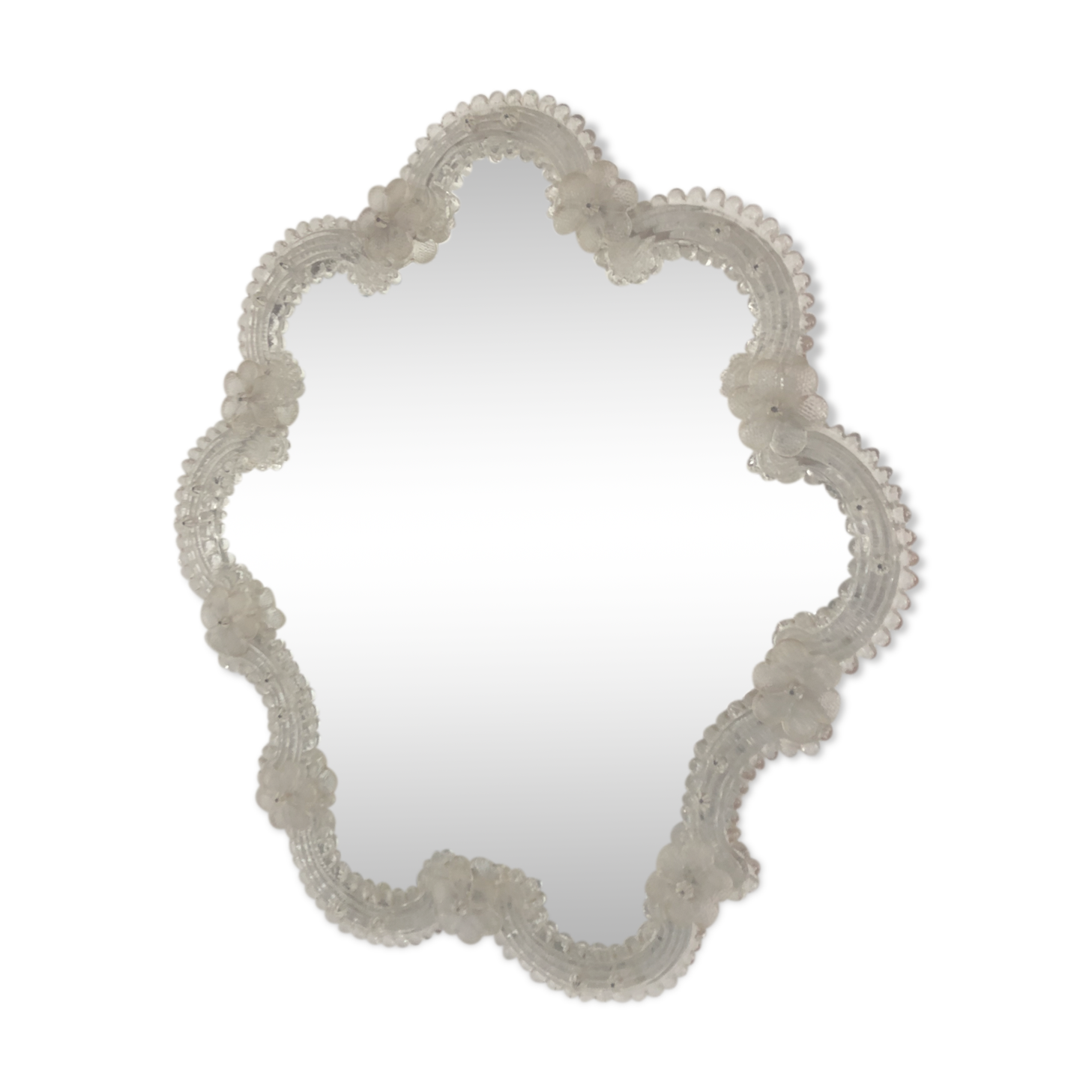Venetian mirror with glass frieze in the early 20th