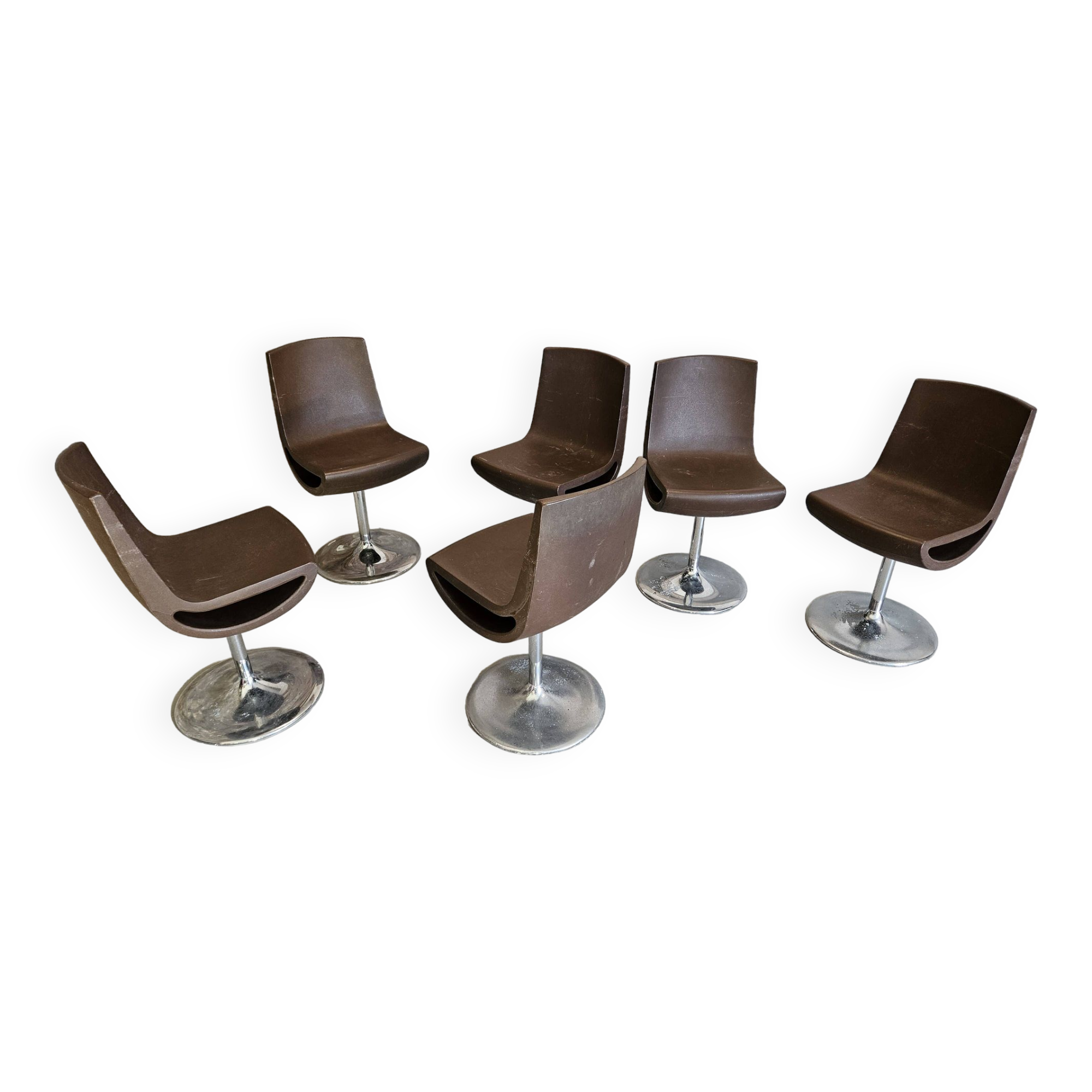 Lot de 6 chaises "Ciao" design Erik Bjornsen