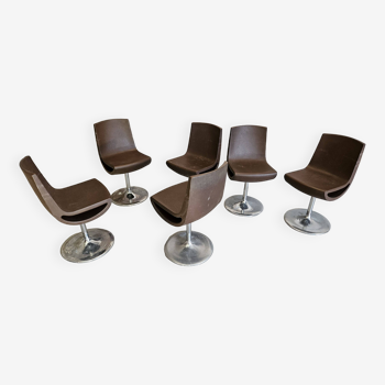 Set of 6 "Ciao" chairs designed by Erik Bjornsen