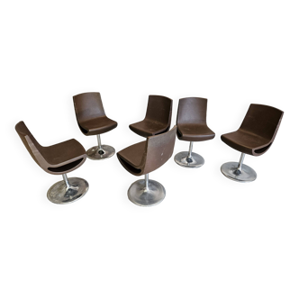 Set of 6 "Ciao" chairs designed by Erik Bjornsen