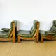Vintage Scandinavian leather sofa from the 1960s.