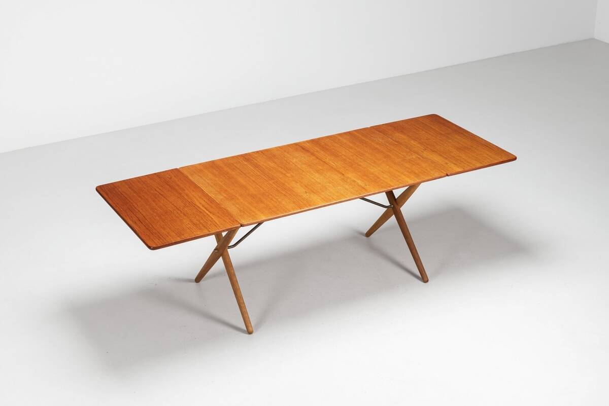 Hans Wegner model AT-309 dining table in teak Andreas Tuck Denmark 1952