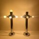 Large pair of Space Age lamps