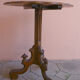 Table gueridon avec plateau abattant