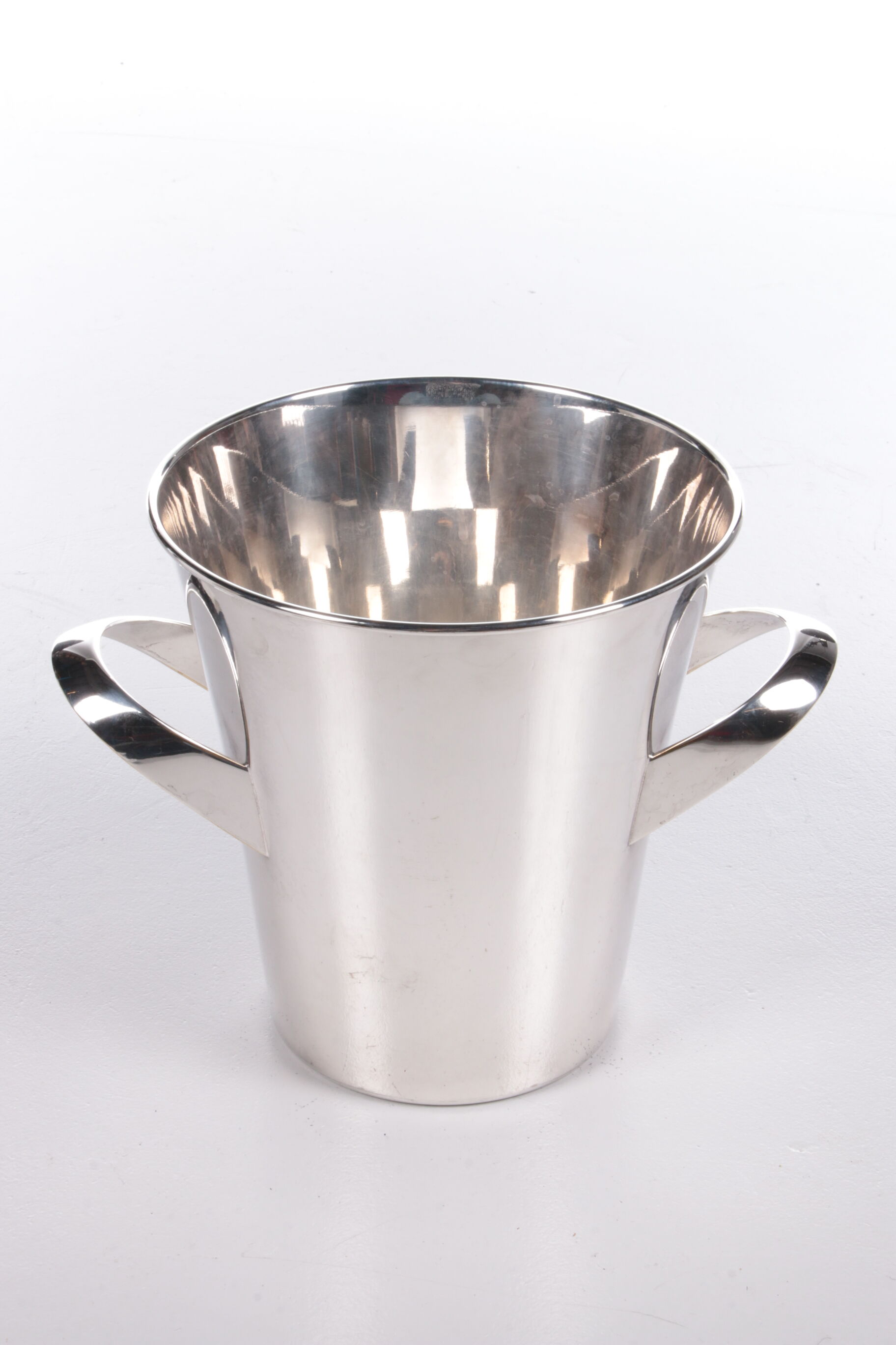 Silver plated designer champagne cooler WMF Kurt Mayer Design, 1950s