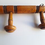 Wooden wall coat rack 4 hooks