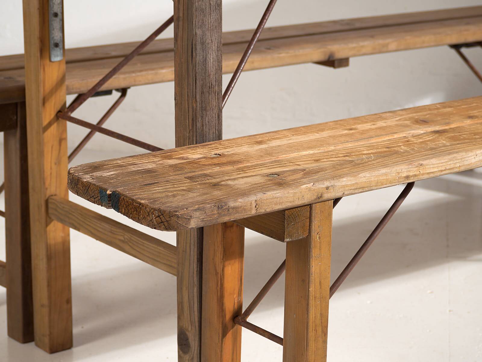 Outdoor table and bench set (c.1950)