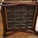 Banquette rotin divisable
