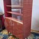 Mahogany veneer display cabinet 1960