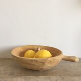 Ethnic wood fruit cut